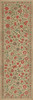 Williamsburg Antique Floral May We Live Together - vinyl floor cloth size 36x115