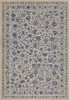 Williamsburg Antique Floral A Solemn Soul - vinyl floor cloth sizes 52x76, 70x102, 84x120