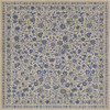 Williamsburg Antique Floral A Solemn Soul - vinyl floor cloth sizes 96x96, 120x120
