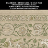 Williamsburg Antique Floral A Chilly Peace - vinyl floor cloth 5"x5" swatch sample