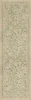 Williamsburg Antique Floral A Chilly Peace - vinyl floor cloth sizes 24x77, 30x96, 36x115