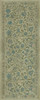 Williamsburg Antique Floral A Joy of Earth - vinyl floor cloth size 36x90