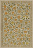 Williamsburg Antique Floral A Lane of Yellow - vinyl floor cloth size 38x56