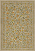 Williamsburg Antique Floral A Lane of Yellow - vinyl floor cloth sizes 52x76, 70x102