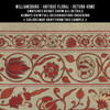 Williamsburg Antique Floral Return Home - vinyl floor cloth 5"x5" swatch sample