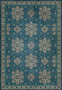 Williamsburg Star Ushak Calm Shades - vinyl floor cloth sizes 96x140, 120x175