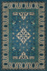Williamsburg Star Ushak Calm Shades - vinyl floor cloth sizes 20x30, 24x36, 30x44, 38x56