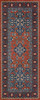 Williamsburg Star Ushak Ever Burning Stars - vinyl floor cloth sizes 30x75, 36x90