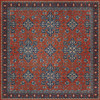Williamsburg Star Ushak Ever Burning Stars - vinyl floor cloth sizes 60x60, 72x72, 84x84