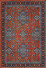 Williamsburg Star Ushak Ever Burning Stars - vinyl floor cloth sizes 52x76, 70x102, 84x120