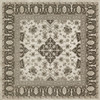 Williamsburg Star Ushak Majesty Shining - vinyl floor cloth sizes 36x36, 48x48