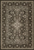 Williamsburg Star Ushak Ray of the Night - vinyl floor cloth sizes 20x30, 24x36, 30x44, 38x56