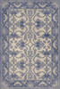 Williamsburg Lotto Ushak Light Breeze - vinyl floor cloth sizes 20x30, 24x36, 38x56