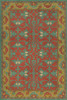 Williamsburg Lotto Ushak Any Lifetime - vinyl floor cloth sizes 20x30, 24x36, 38x56