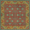 Williamsburg Lotto Ushak Any Lifetime - vinyl floor cloth sizes 36x36, 48x48