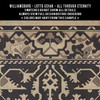 Williamsburg Lotto Ushak All Through Eternity - vinyl floor cloth 5"x5" swatch sample