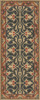 Williamsburg Lotto Ushak Description of Love - vinyl floor cloth sizes 30x75, 36x90