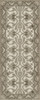 Williamsburg Lotto Ushak If You Show Patience - vinyl floor cloth sizes 30x75, 36x90