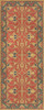 Williamsburg Lotto Ushak A Fire in my Hand - vinyl floor cloth size 36x90