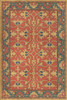 Williamsburg Lotto Ushak A Fire in my Hand - vinyl floor cloth sizes 20x30, 24x36, 38x56
