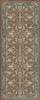 Williamsburg Lotto Ushak A Birdsong - vinyl floor cloth size 36x90