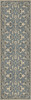Williamsburg Lotto Ushak At the Twilight - vinyl floor cloth size 36x115