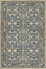 Williamsburg Lotto Ushak At the Twilight - vinyl floor cloth sizes 20x30, 24x36, 30x44, 38x56