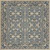 Williamsburg Lotto Ushak At the Twilight - vinyl floor cloth sizes 60x60, 72x72, 84x84
