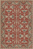 Williamsburg Lotto Ushak Bring Wine - vinyl floor cloth sizes 20x30, 24x36, 30x44, 38x56