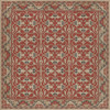 Williamsburg Lotto Ushak Bring Wine - vinyl floor cloth sizes 96x96, 120x120