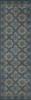 Williamsburg Antiquary Galleys - vinyl floor cloth sizes 24x77, 30x96, 36x115