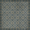 Williamsburg Antiquary Galleys - vinyl floor cloth size 84x84