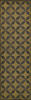 Classic Pattern 54 Cosmic Ray - vinyl floor cloth sizes  26x83, 36x115