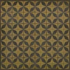 Classic Pattern 54 Cosmic Ray - vinyl floor cloth sizes  60x60, 72x72