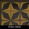 Classic Pattern 54 Cosmic Ray - vinyl floor cloth swatch sample