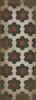 Classic Pattern 2 Organic Synthesis - vinyl floor cloth size 36x99