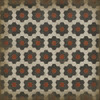 Classic Pattern 2 Organic Synthesis - vinyl floor cloth sizes 36x36, 48x48, 60x60, 72x72