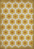 Classic Pattern 2 Pushing Up Daisies - vinyl floor cloth sizes 96x104, 120x175