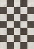 Classic Pattern 7 Checkered Past (lightly distressed) vinyl floor cloth sizes 21x30, 24x36, 30x42, 43x60, 48x67, 54x76