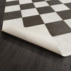 Classic Pattern 7 Checkered Past (lightly distressed) vinyl floor cloth underside