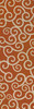Classic Pattern 4 Captain Nemo (lightly distressed) - vinyl floor cloth sizes 24x77, 30x96, 26x83, 36x115