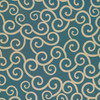 Classic Pattern 4 Tsunami lightly distressed vinyl floor cloth sizes 60x60, 72x72