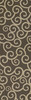 Classic Pattern 4 It Was a Dark and Stormy Night (lightly distressed) - vinyl floor cloth sizes 24x77, 30x96, 26x83, 36x115