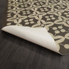 Classic Pattern 3 There's no Place Like Home lightly distressed vinyl floor cloth underside 