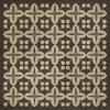 Classic Pattern 3 Oz lightly distressed vinyl floor cloth sizes 36x36, 48x48