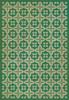 Classic Pattern 3 The Emerald City (lightly distressed) - vinyl floor cloth sizes 96x140, 120x175