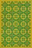 Classic Pattern 3 Follow the Yellow Brick Road lightly distressed vinyl floor cloth  sizes 20x30, 24x36, 30x44, 38x56, 52x76, 70x102