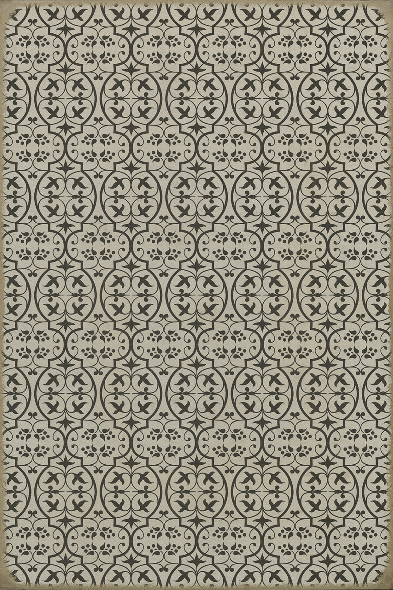 Spicher Vintage Vinyl Floor Cloth mat Pattern 51 Sense and Sensibility ...