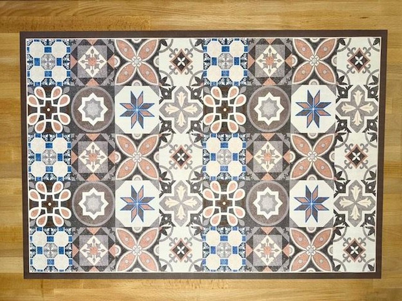 Verona Tile vinyl floor mat 