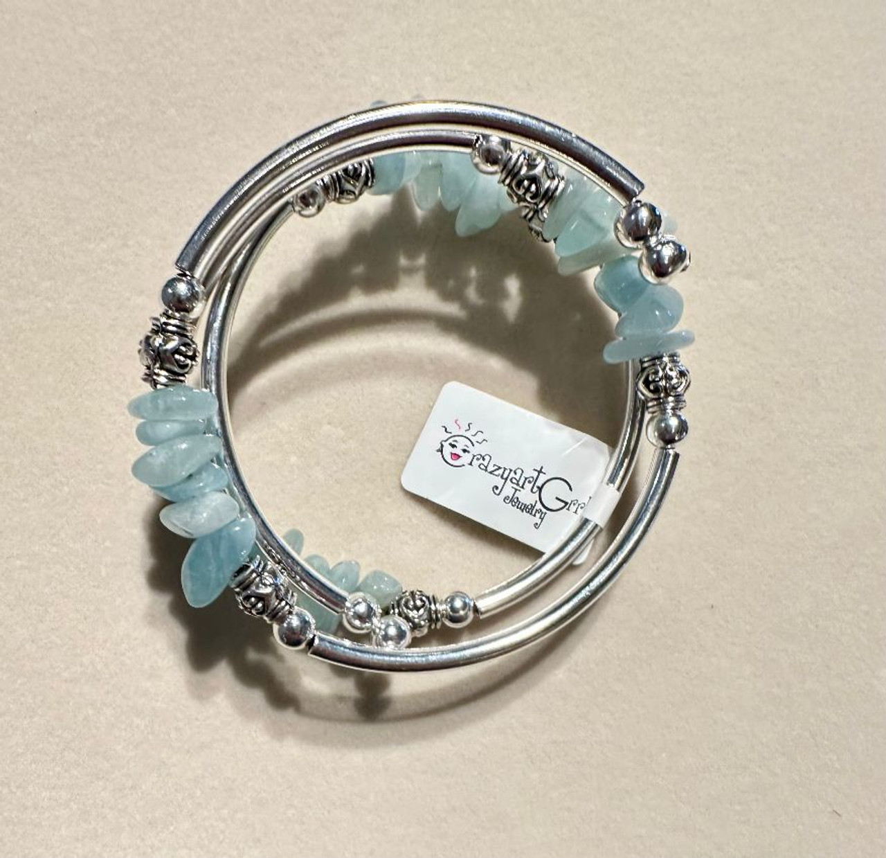 Heavenly - Aquamarine Nugget Bracelet